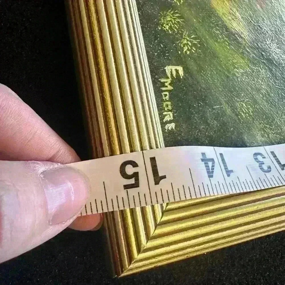 Cottage scene  Oil Painting Gold Frame Wall Art Framed Decor - Picture 4 of 4